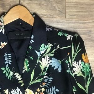 Zara Basics Collection Floral Blazer